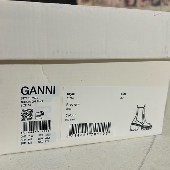 Ganni Patent Leather Cleated Chelsea Boot - Picture 6 of 7